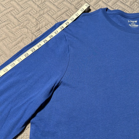 J.Crew Mens Royal Blue L/S Washed Tee, NWT’s, Size 2X - Picture 6 of 8